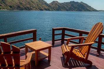 Flores gay cruise ship deck view