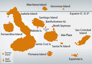 Exclusively gay galapagos Islands cruise map