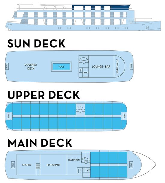 Indochine II deck plans