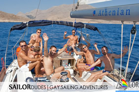 Sailordudes Gay sailing adventure cruise