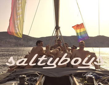 Saltyboys nude gay sailing cruise