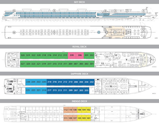 Avalon Tranquility II Deck Plan