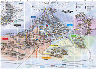 Alpe d'Huez Town Map