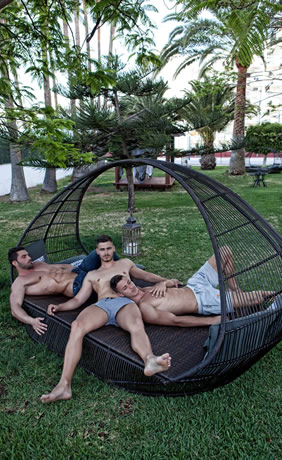 AxelBeach Maspalomas gay hotel lounge garden
