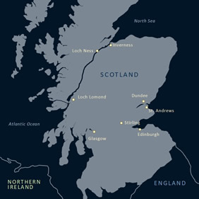 Scotland Gay Tour Map