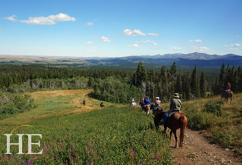 Glacier National Park gay adventur - horseback ride