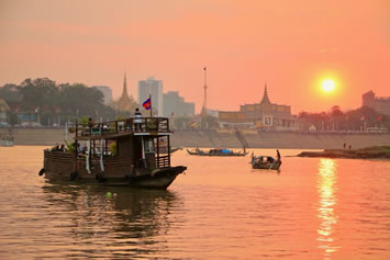 Phnom Penh sunset cruise