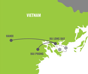 Ha Long Bay Gay Cruise Map