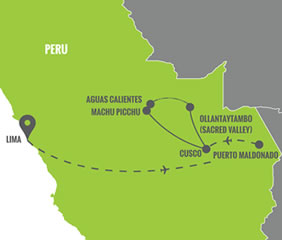 Peru lesbian tour map