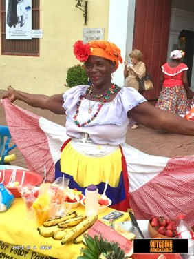 Colombia fruit seller